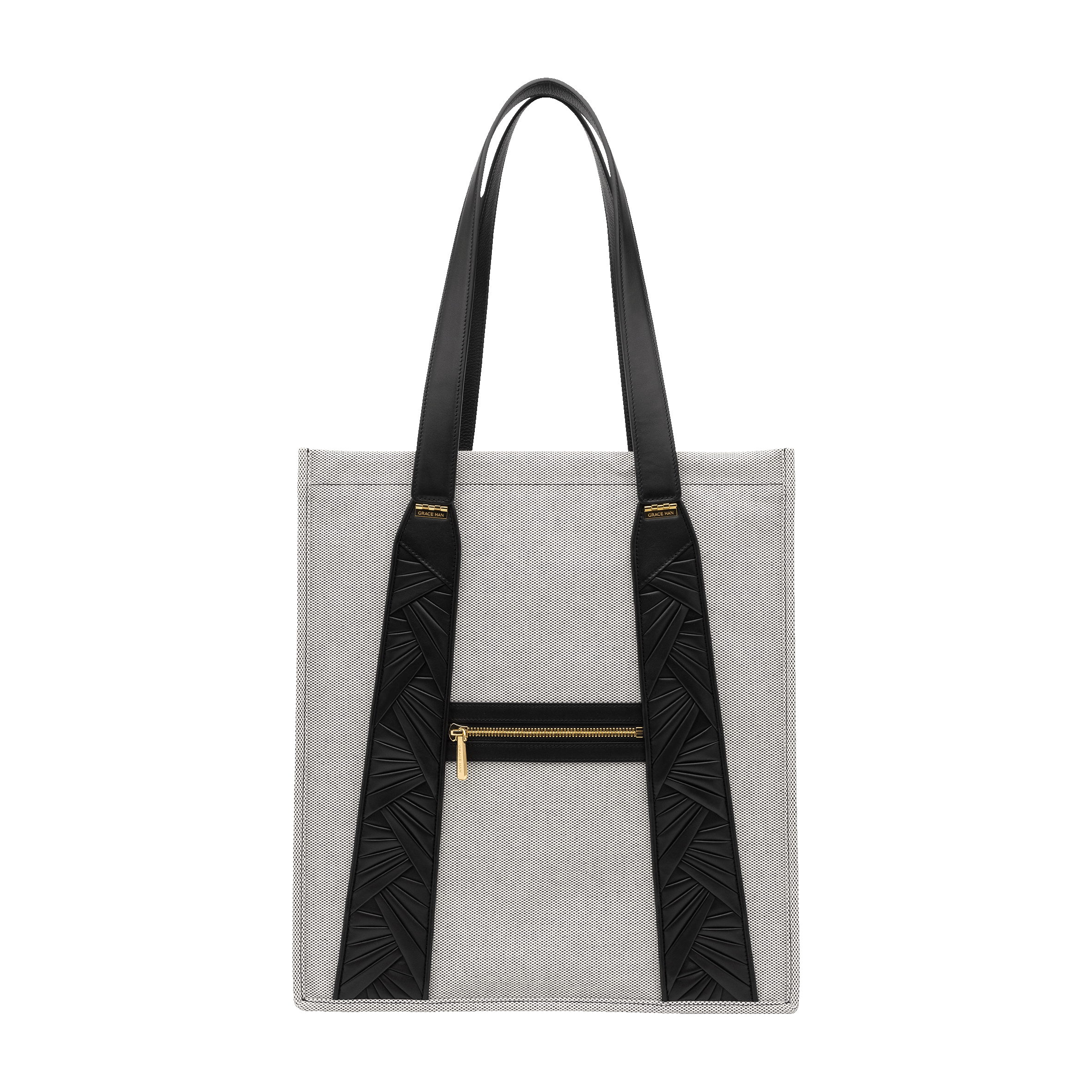 Bl Largecanvastotebagblack Back