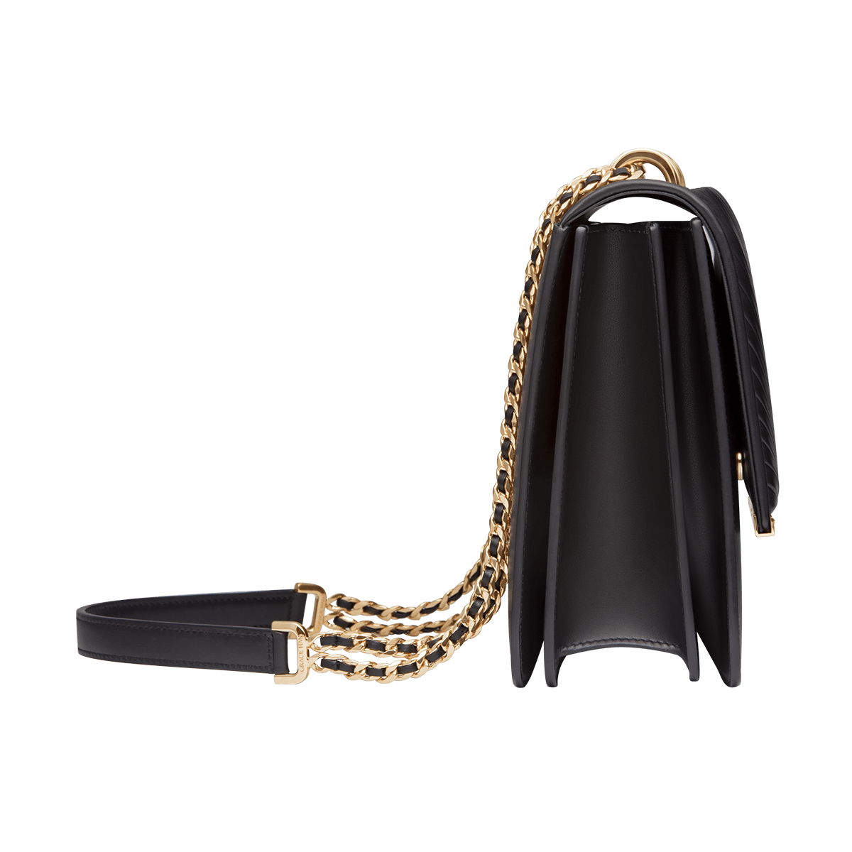 Grace Han Ballet Lesson Large Chain Bag in Black