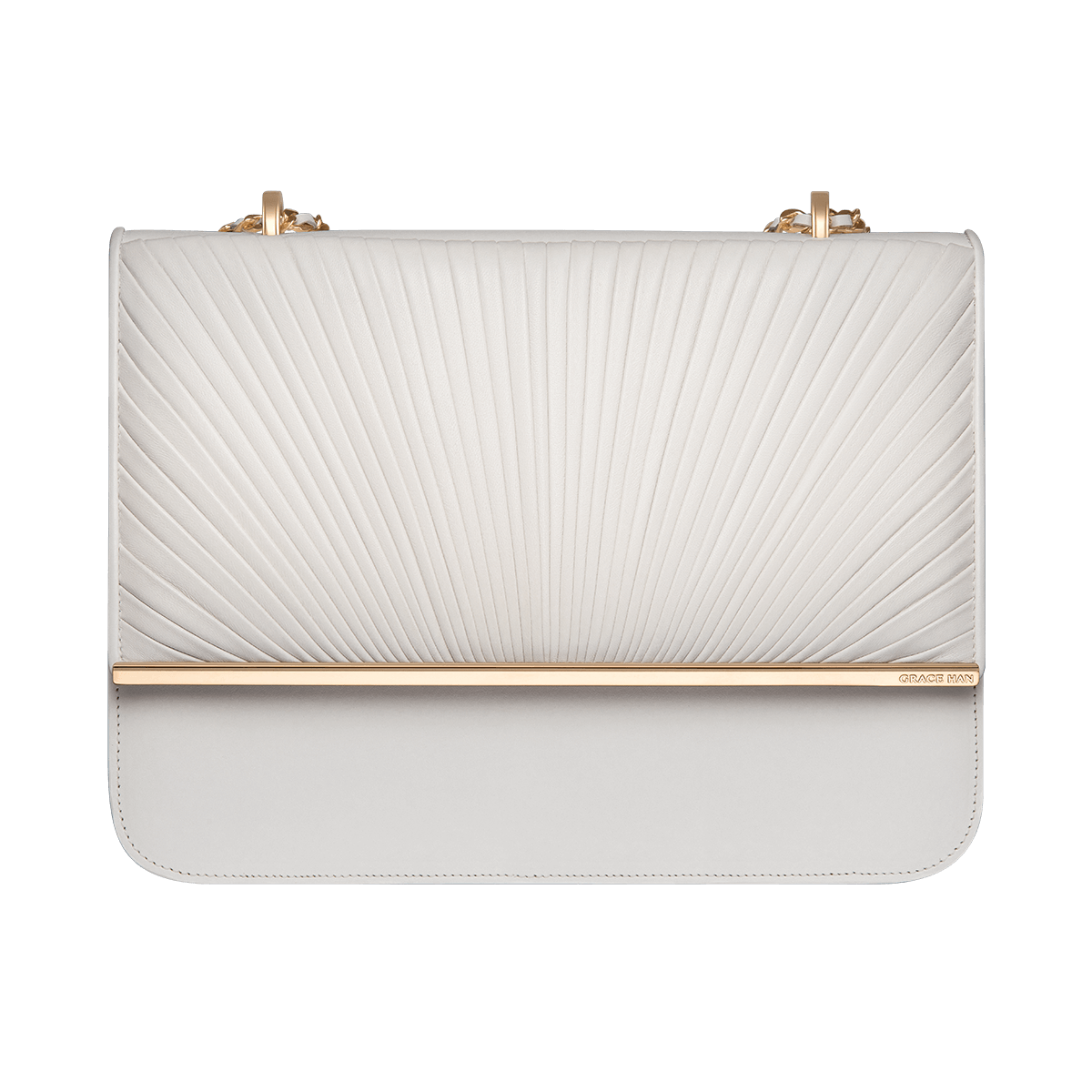 Grace Han Ballet Lesson Large Chain Bag in White