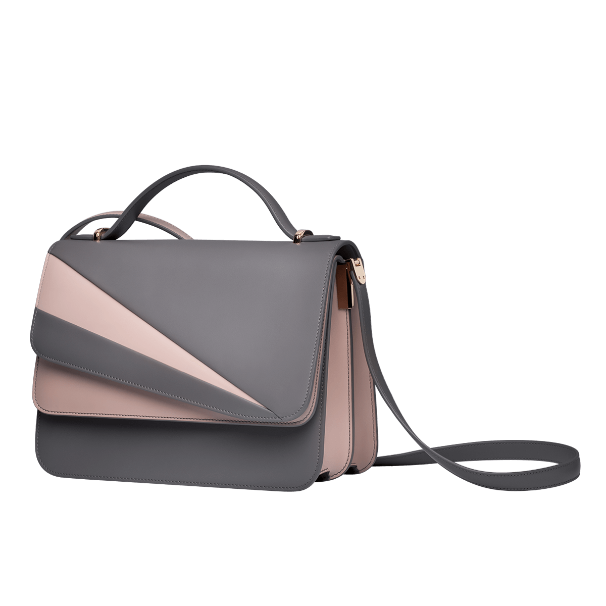 Gh18 Butterfly L Double Flap Grey Rose Slant