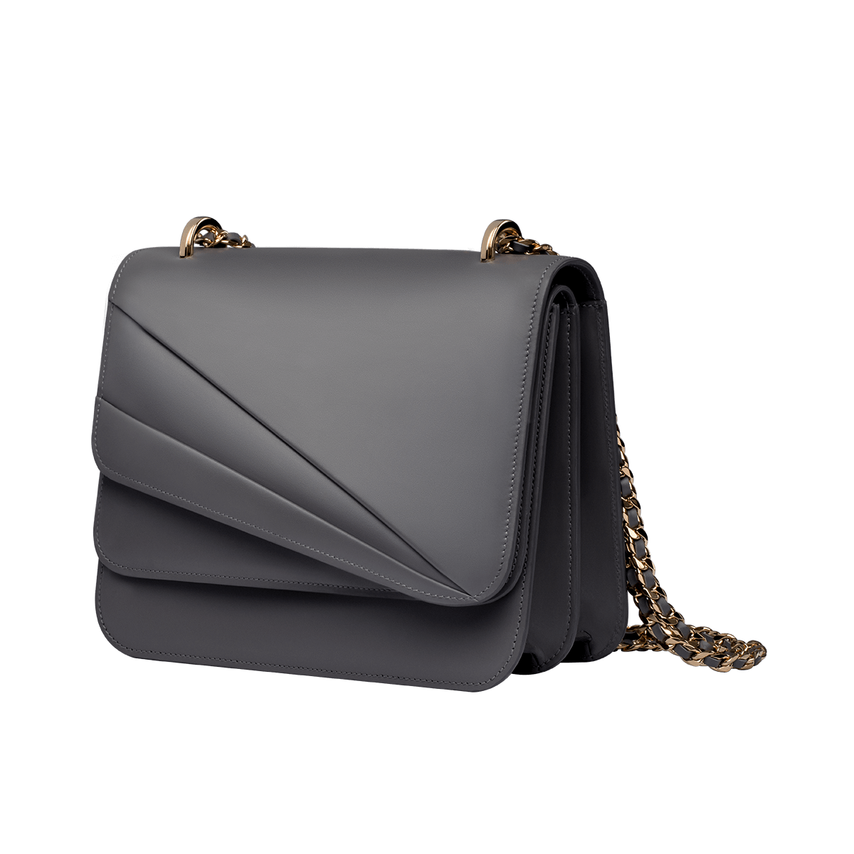 Gh18 Butterfly L Double Flap Grey Slant