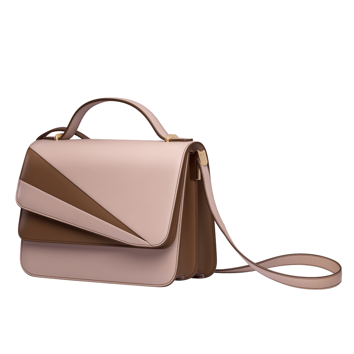 Grace Han Butterfly Large Double Flap in Rose and Clay