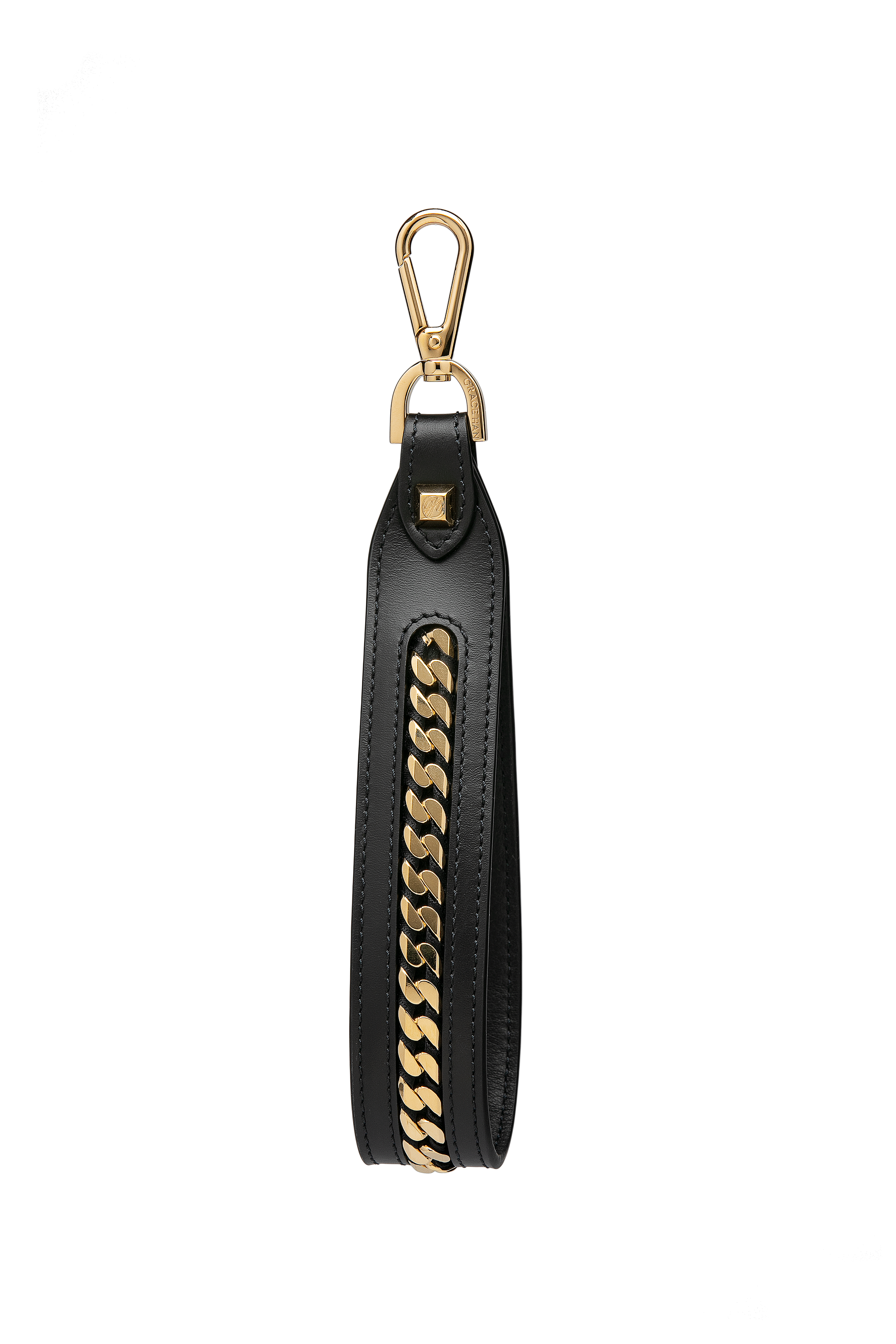 Love Letter Embellished Wristlet Black