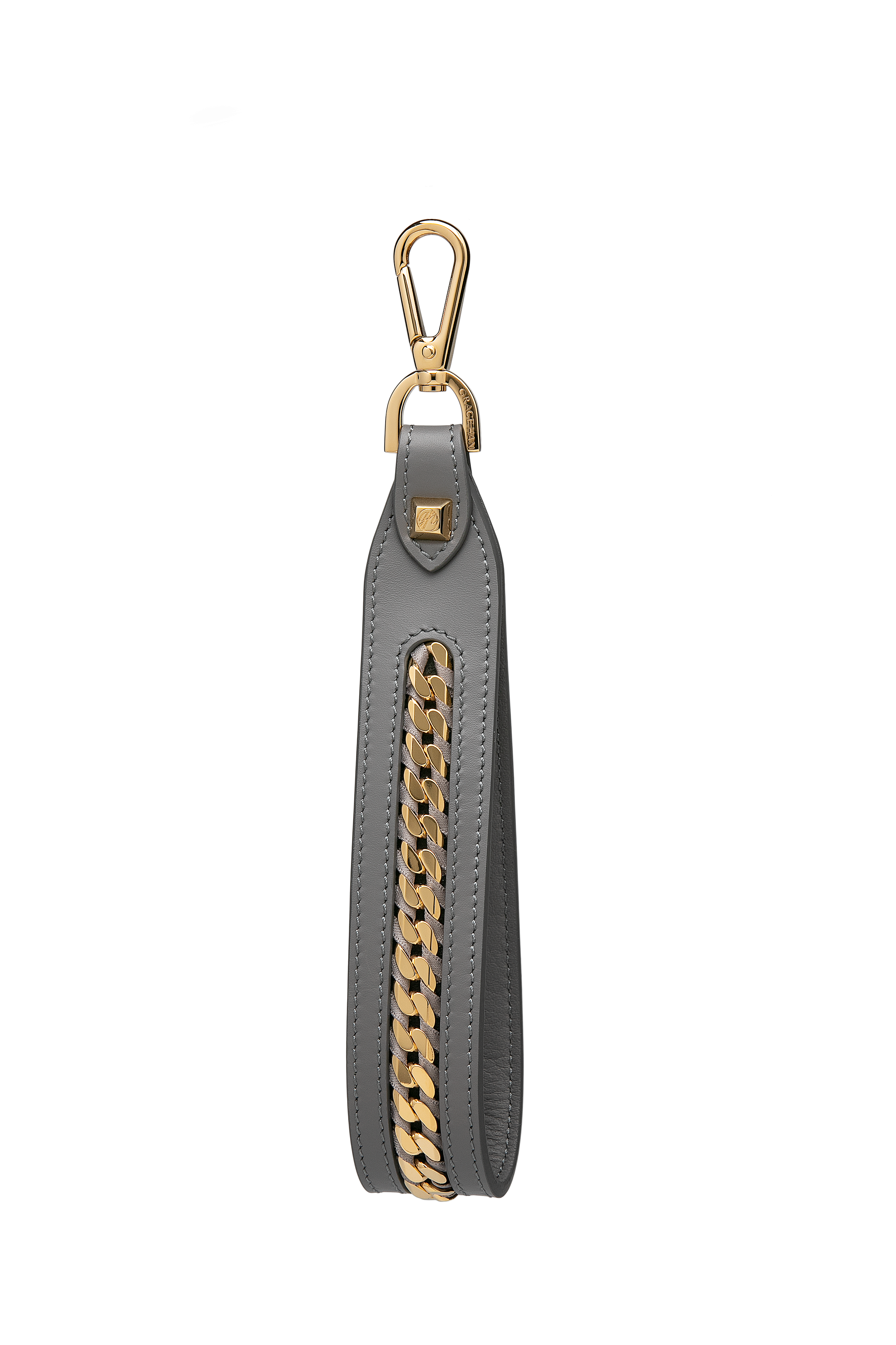 Love Letter Embellished Wristlet Gull Grey