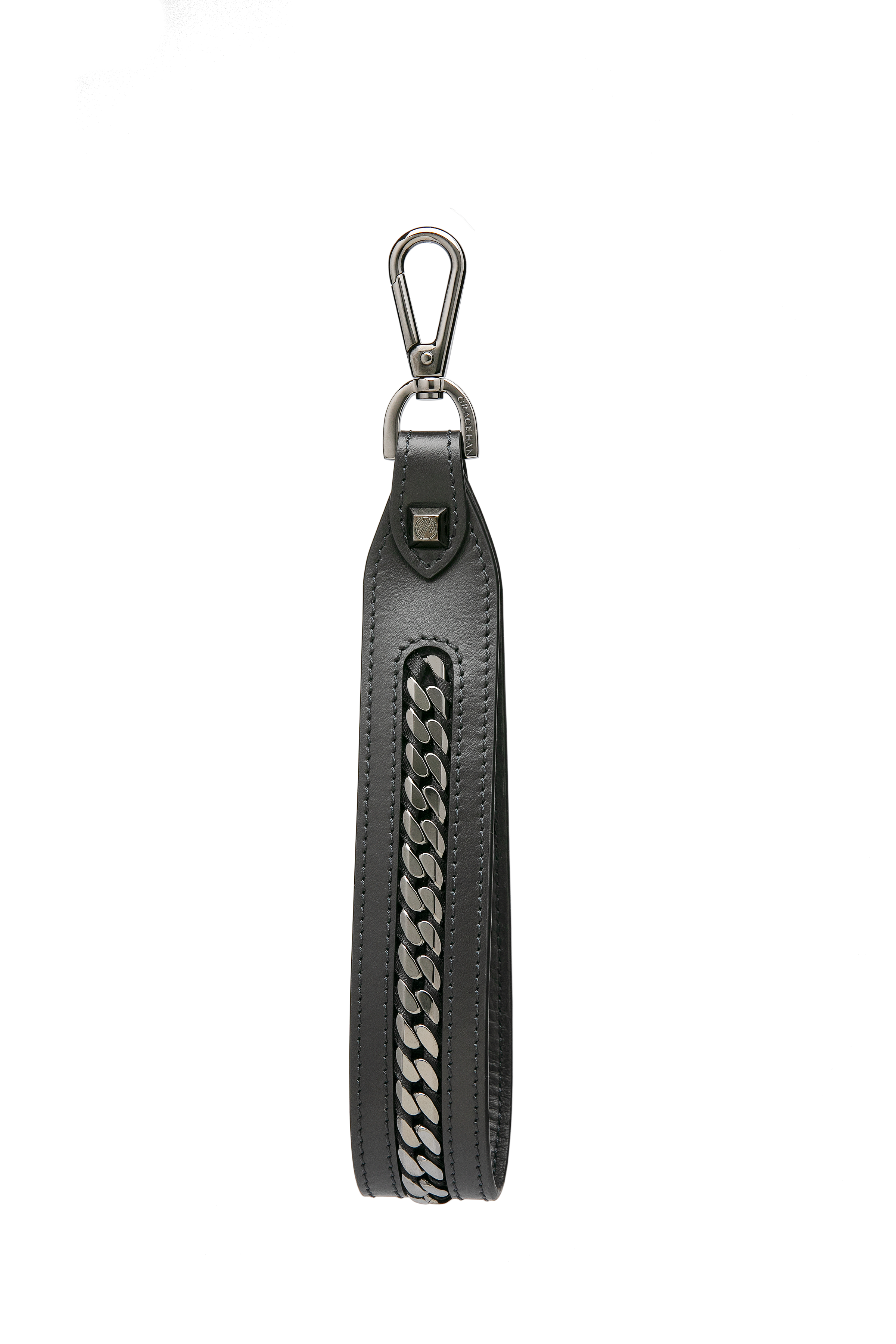 Love Letter Embellished Wristlet Gunmetal