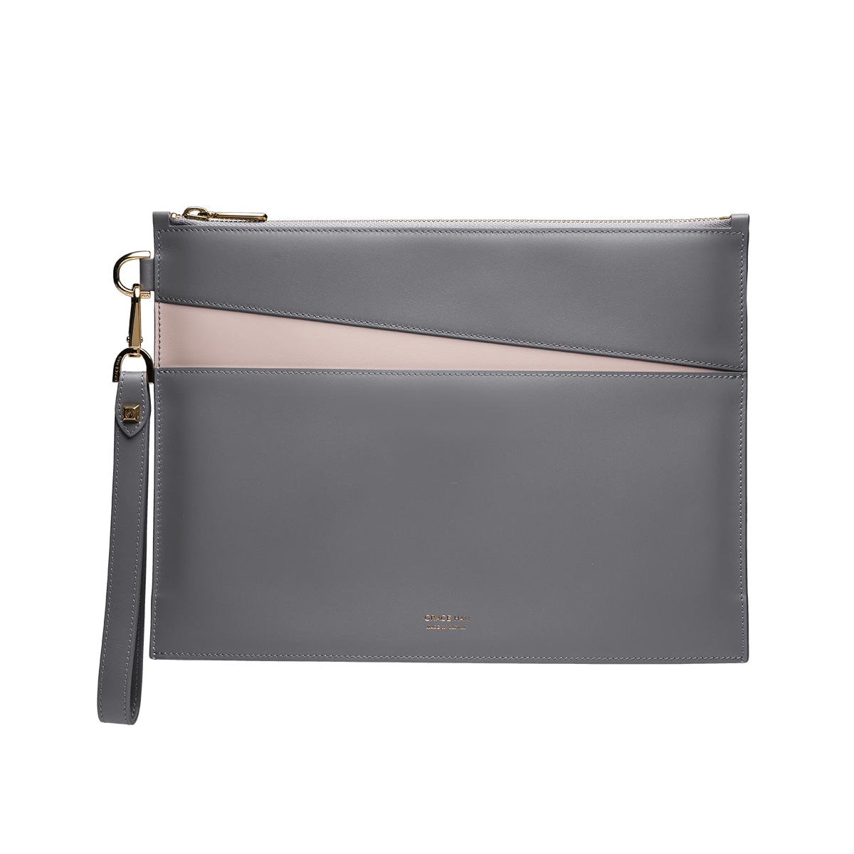 Bf Largeclutch Rose Grey Front