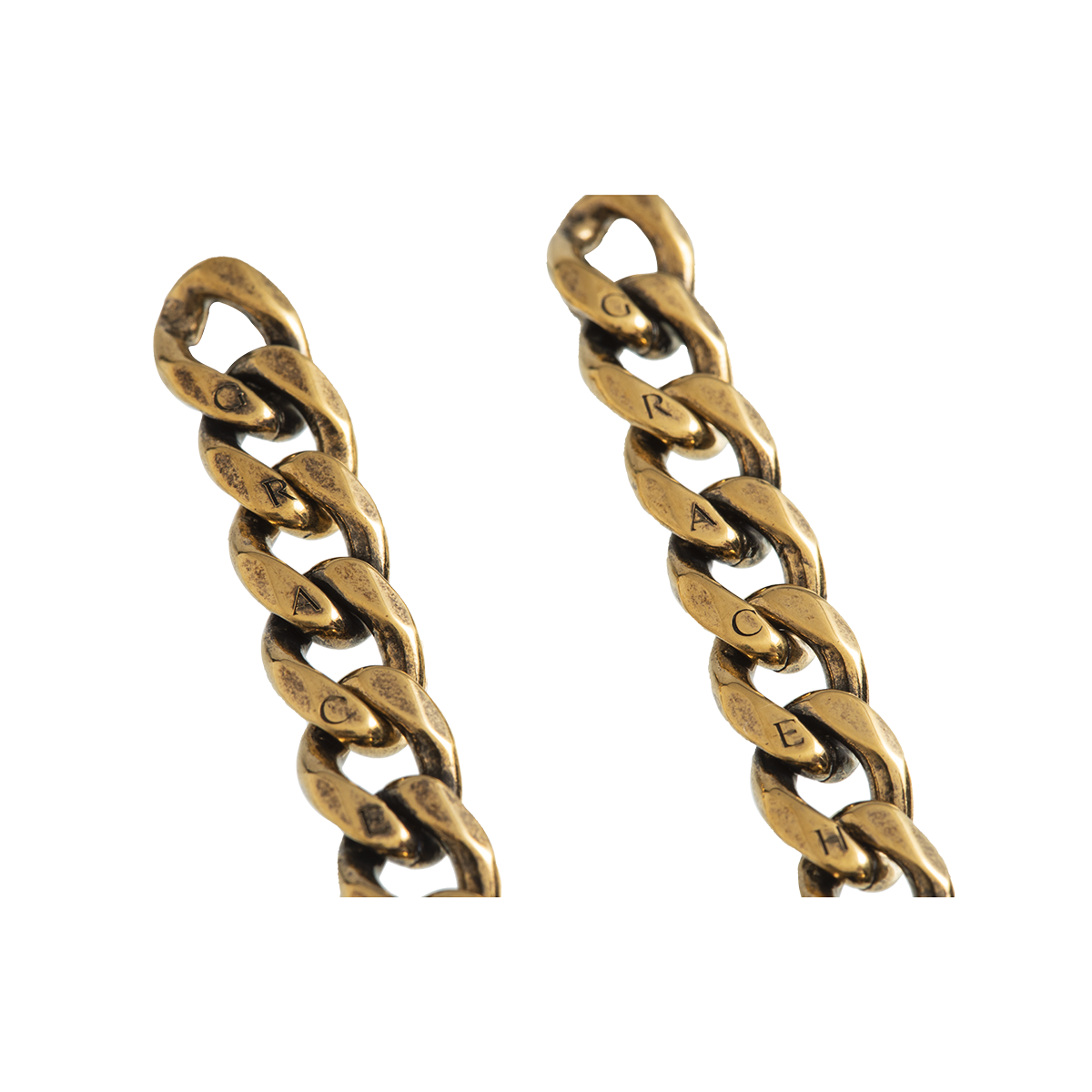Chainearring Antiquegold Detail