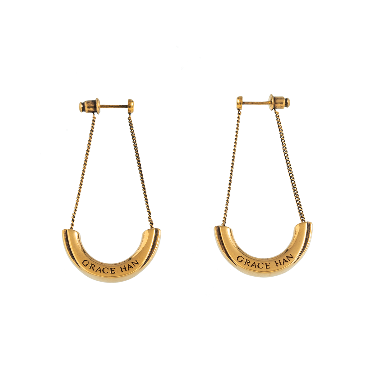 Dangledearring Antiquegold Front
