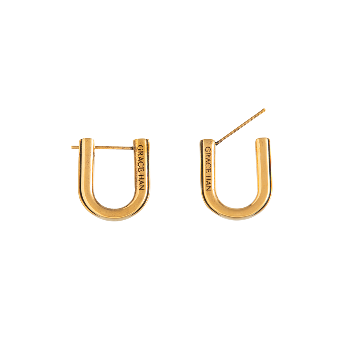 Ushapeearring Antiquegold Front